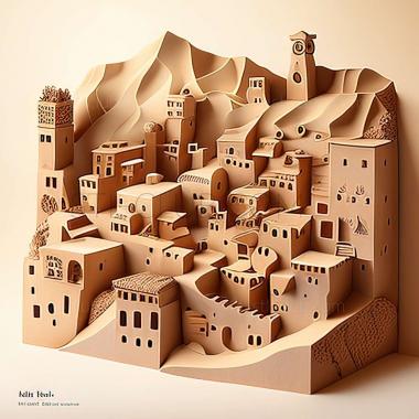 3D model Bajil District in Yemen (STL)